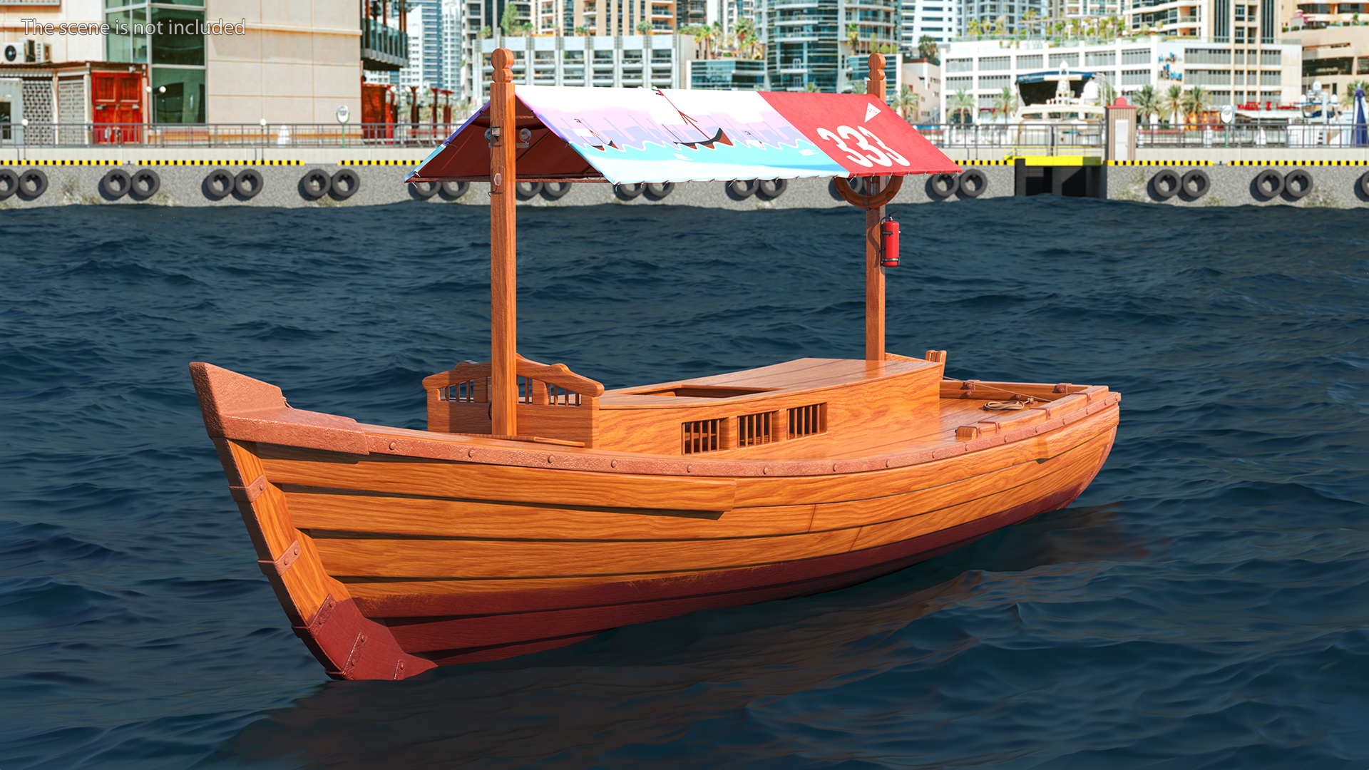 Dubai Abra Boat New 3D model