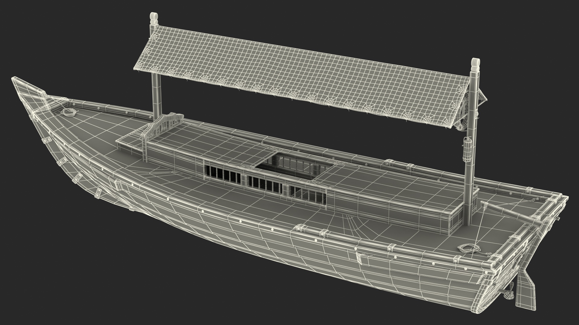 Dubai Abra Boat New 3D model