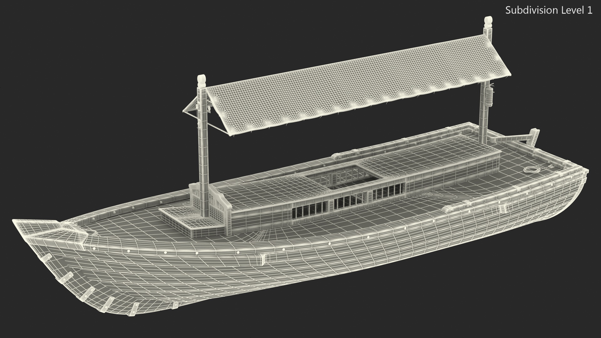 Dubai Abra Boat New 3D model