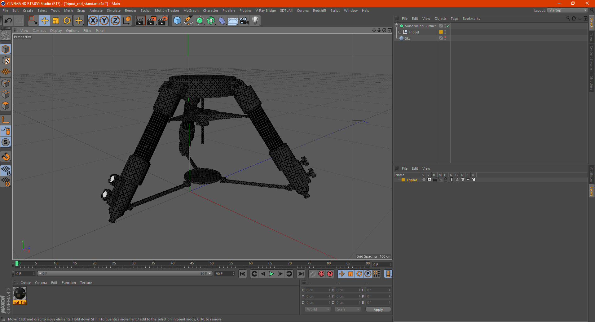 3D model Tripod