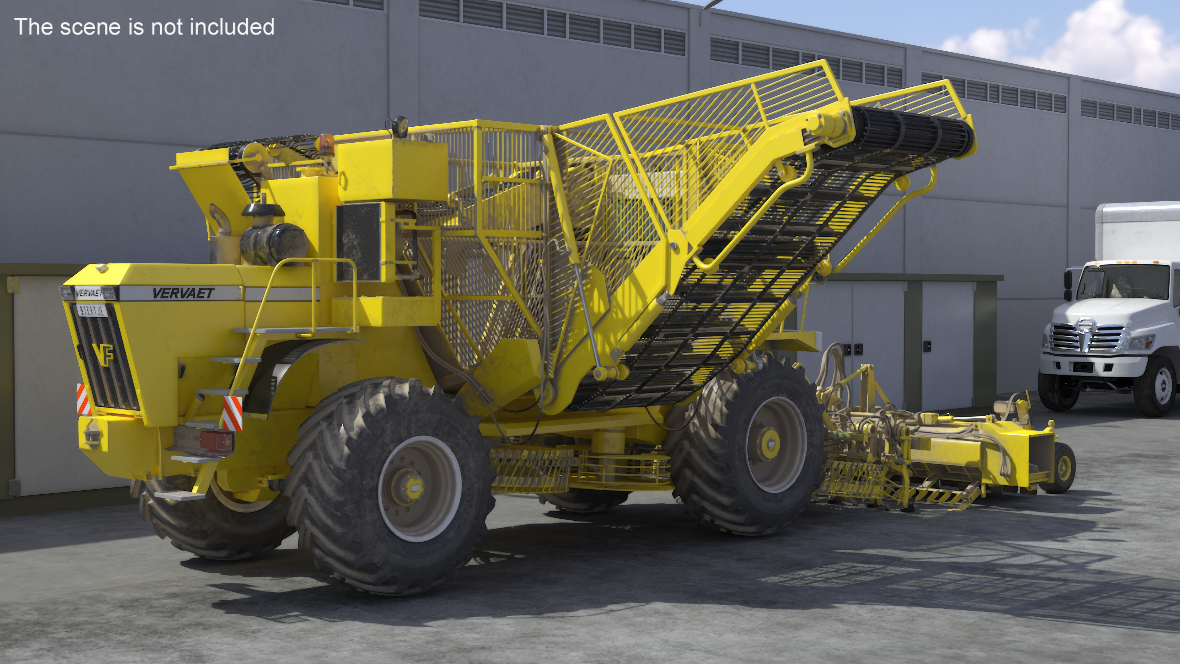 Beet Harvester Vervaet 17T Dusty Yellow 3D model