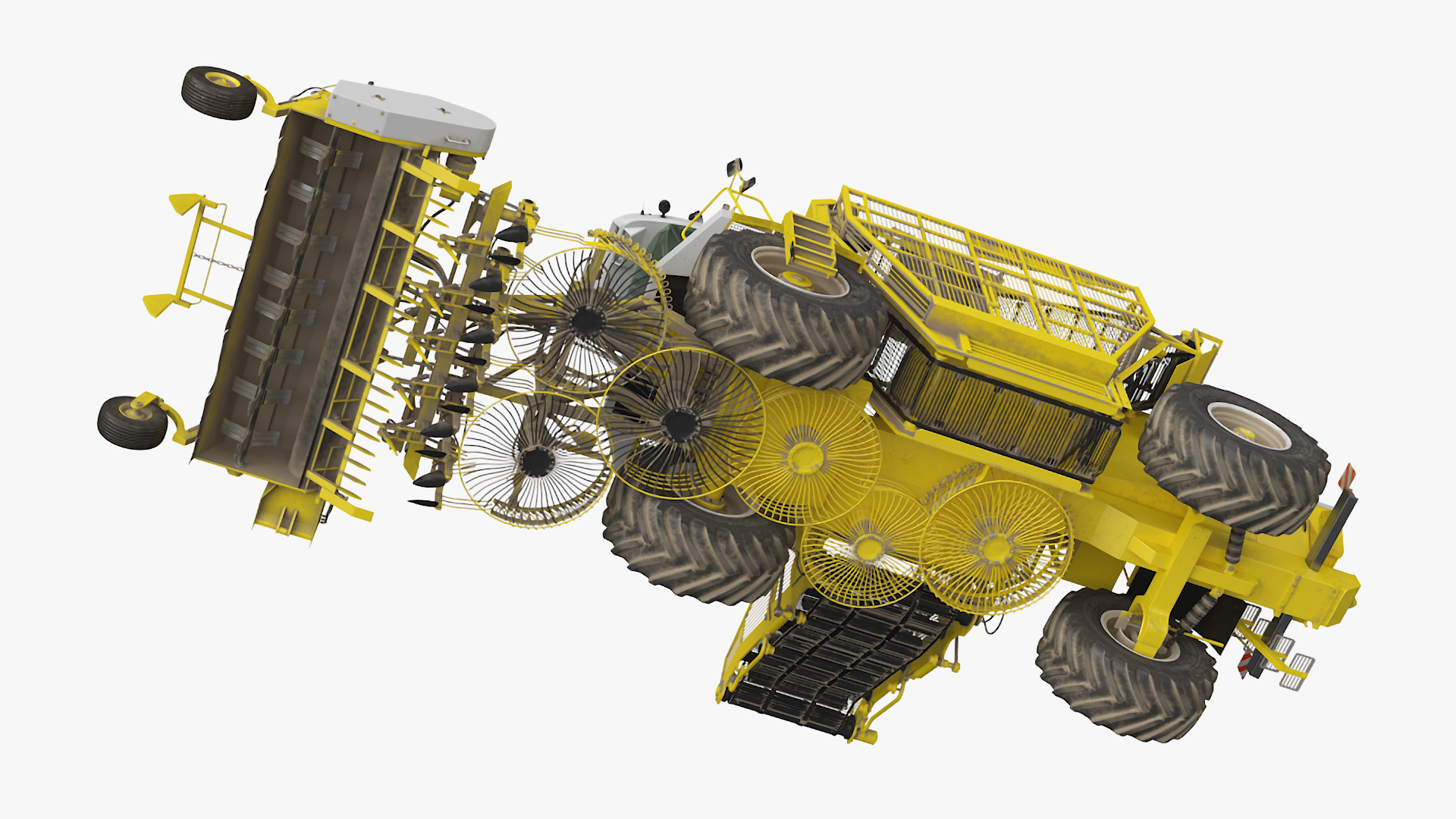 Beet Harvester Vervaet 17T Dusty Yellow 3D model