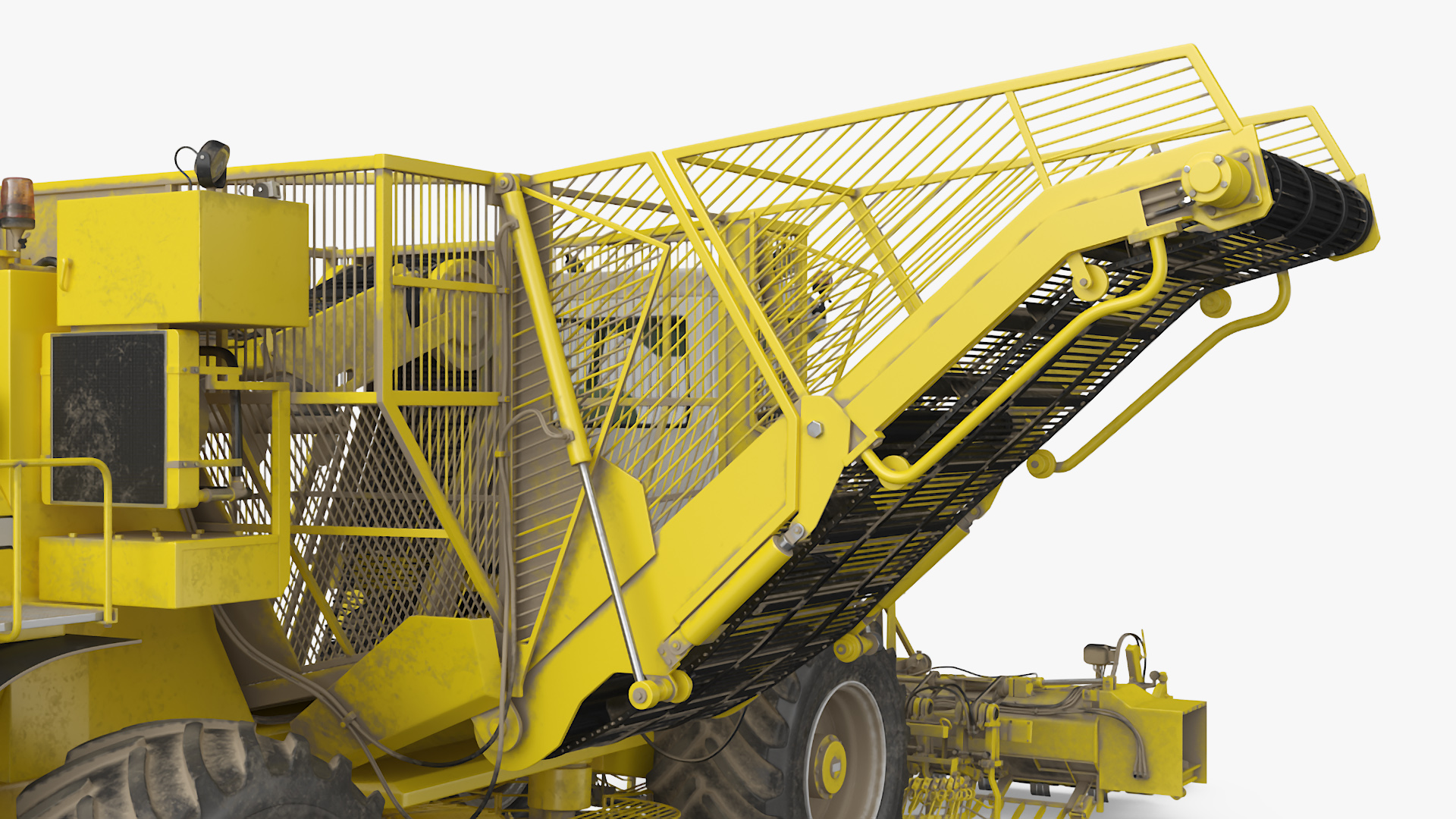 Beet Harvester Vervaet 17T Dusty Yellow 3D model