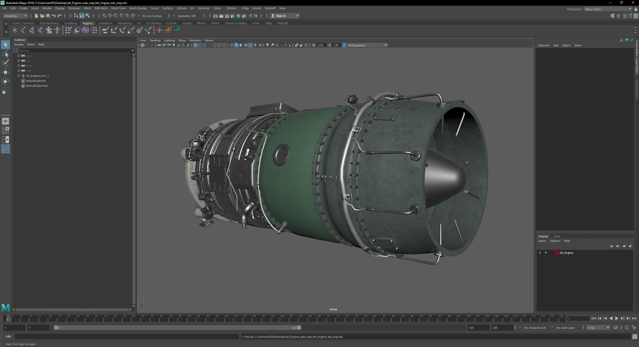 3D model Jet Engine