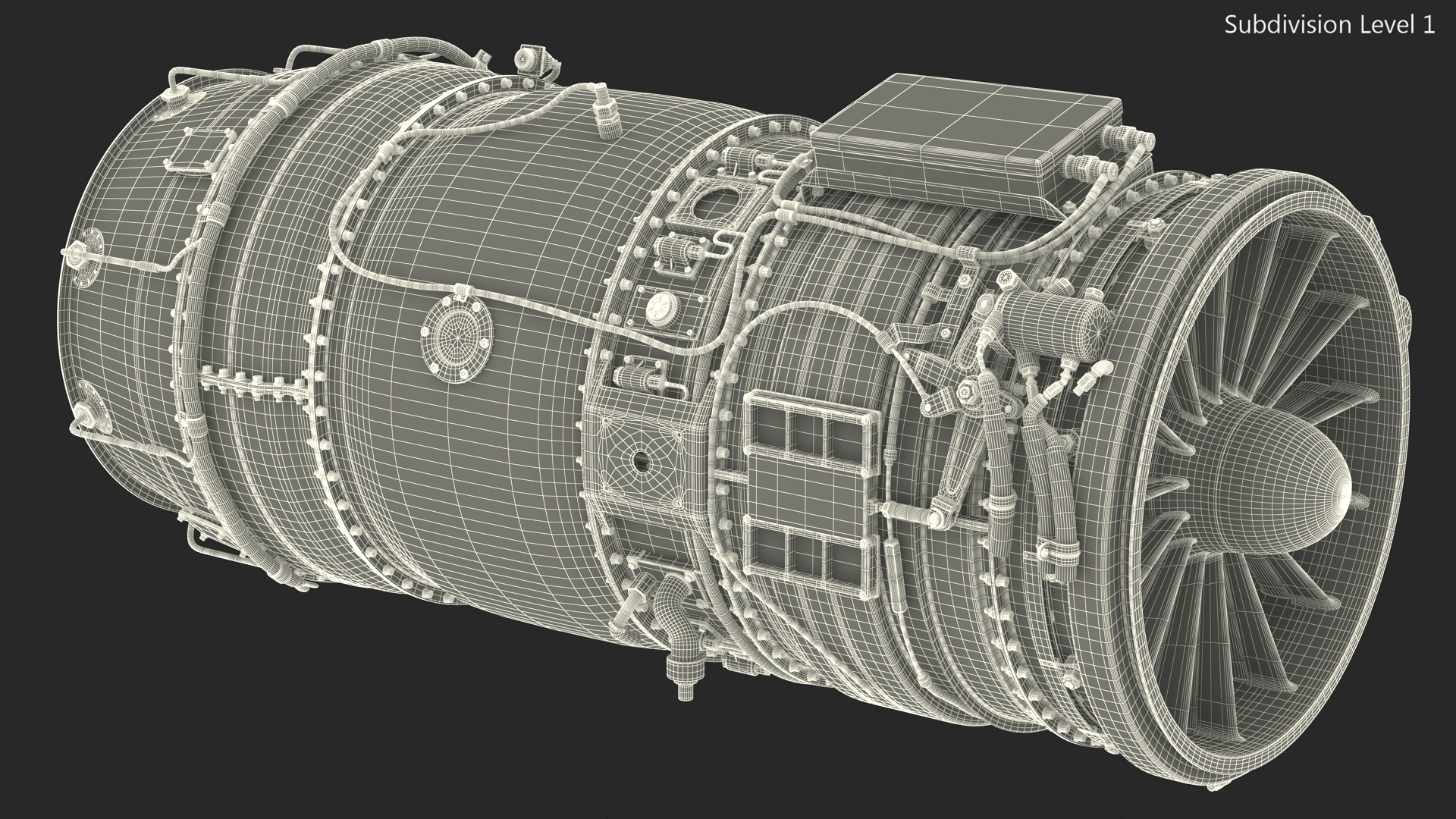 3D model Jet Engine