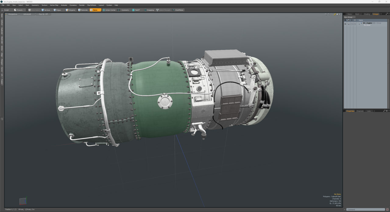 3D model Jet Engine