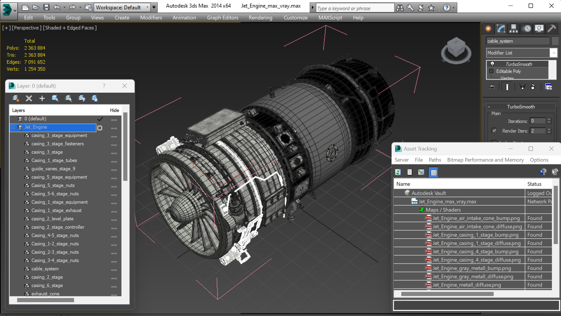 3D model Jet Engine