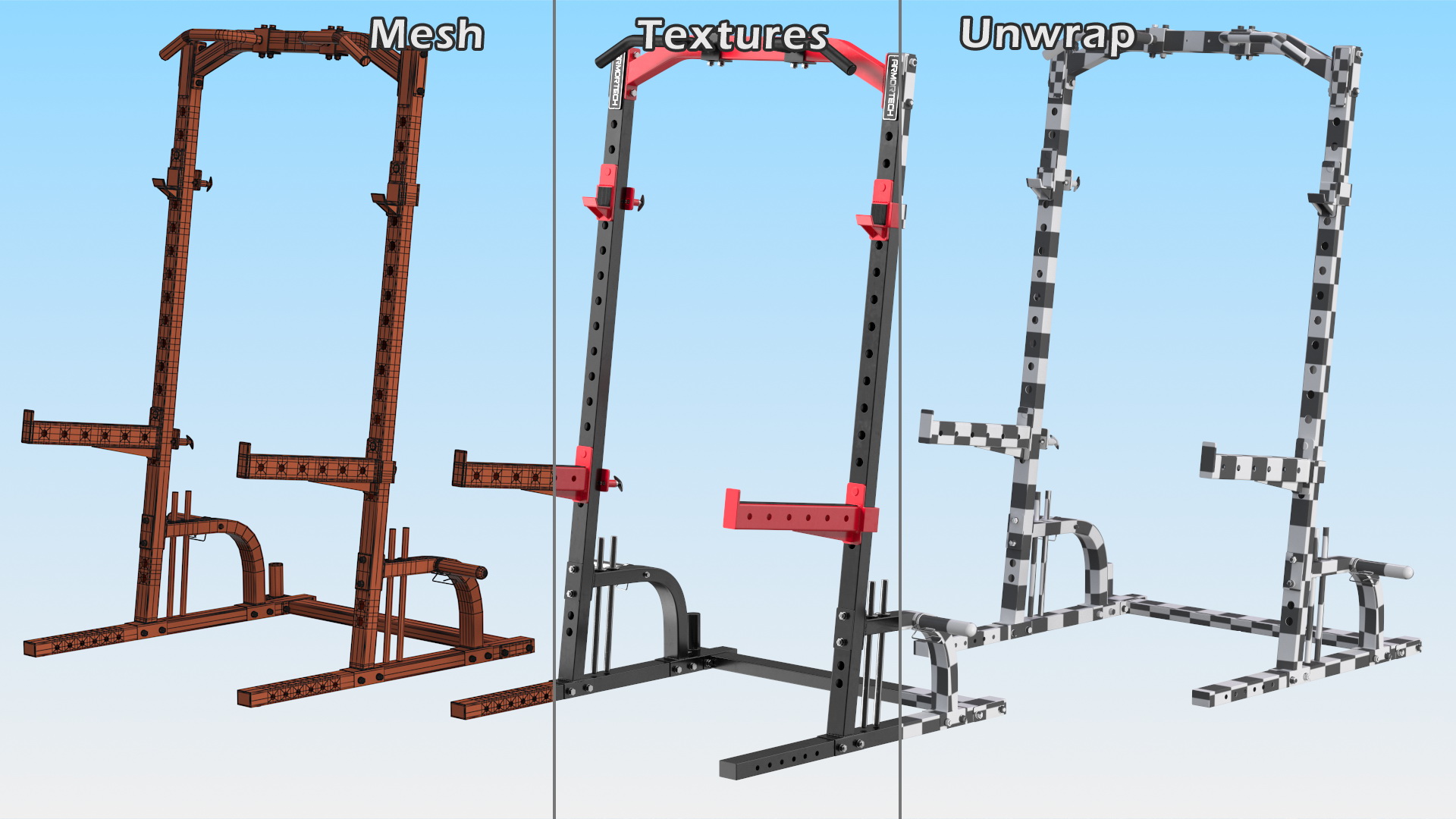 Armortech Half Rack HR33 3D model