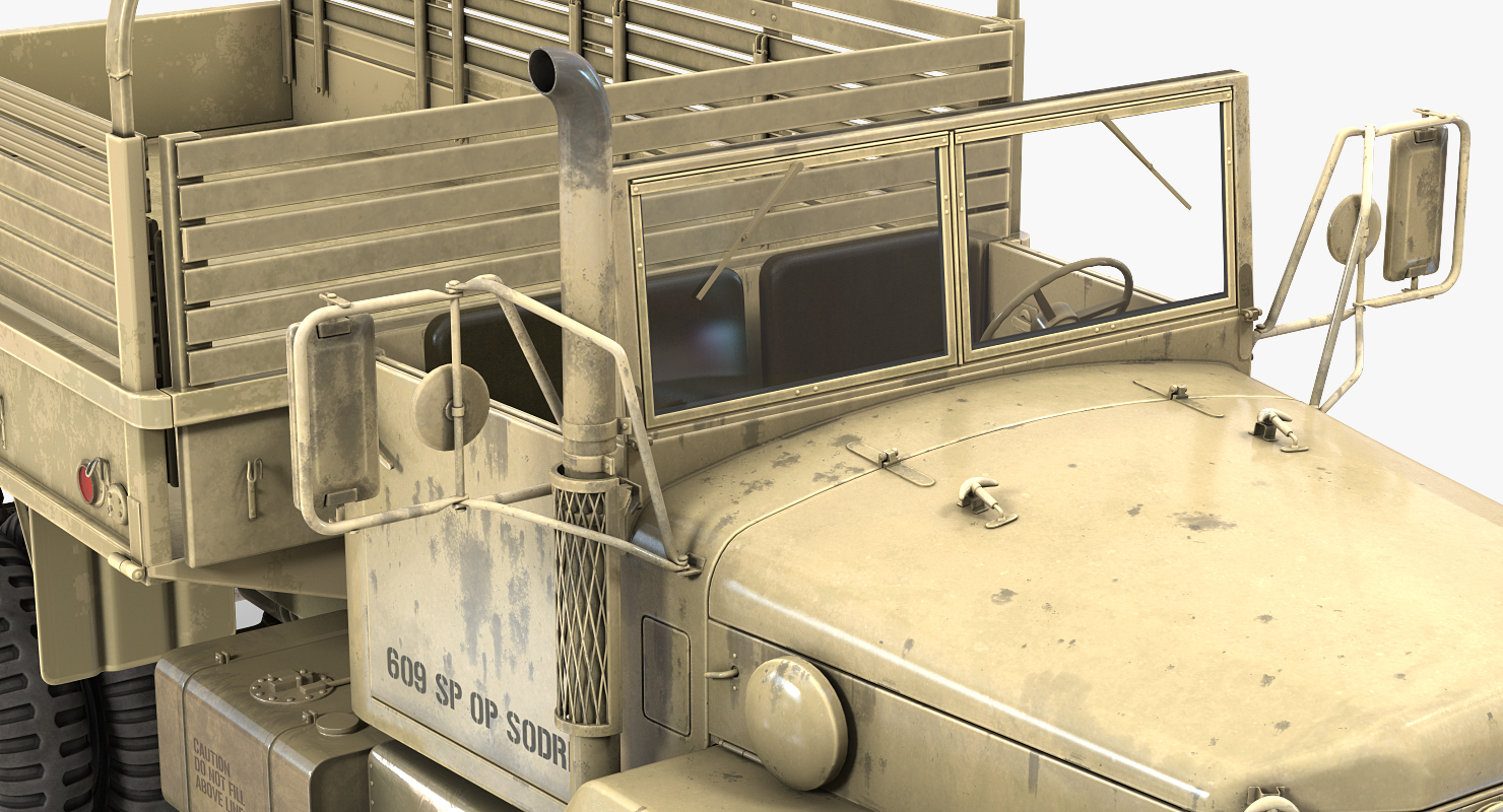 Cargo Truck M35 Desert 3D