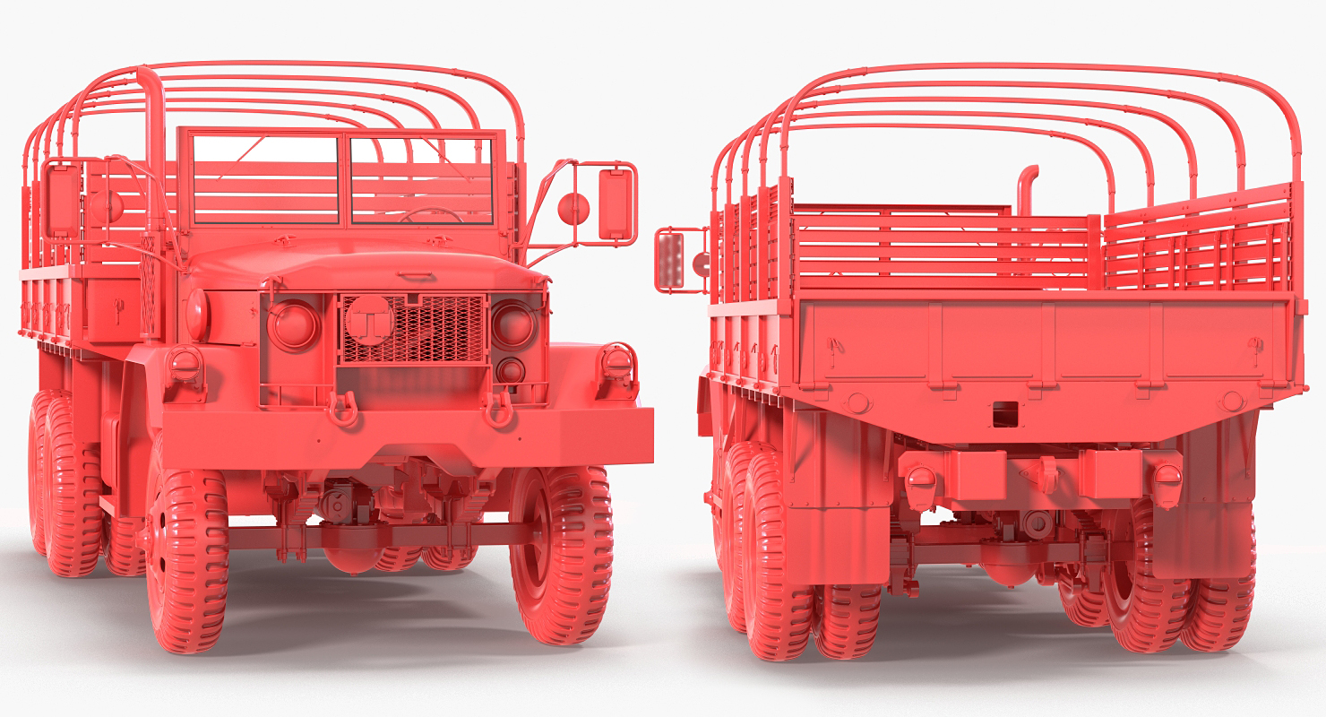 Cargo Truck M35 Desert 3D