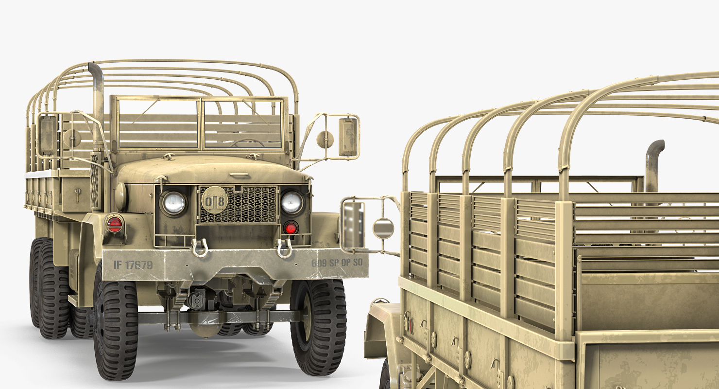 Cargo Truck M35 Desert 3D