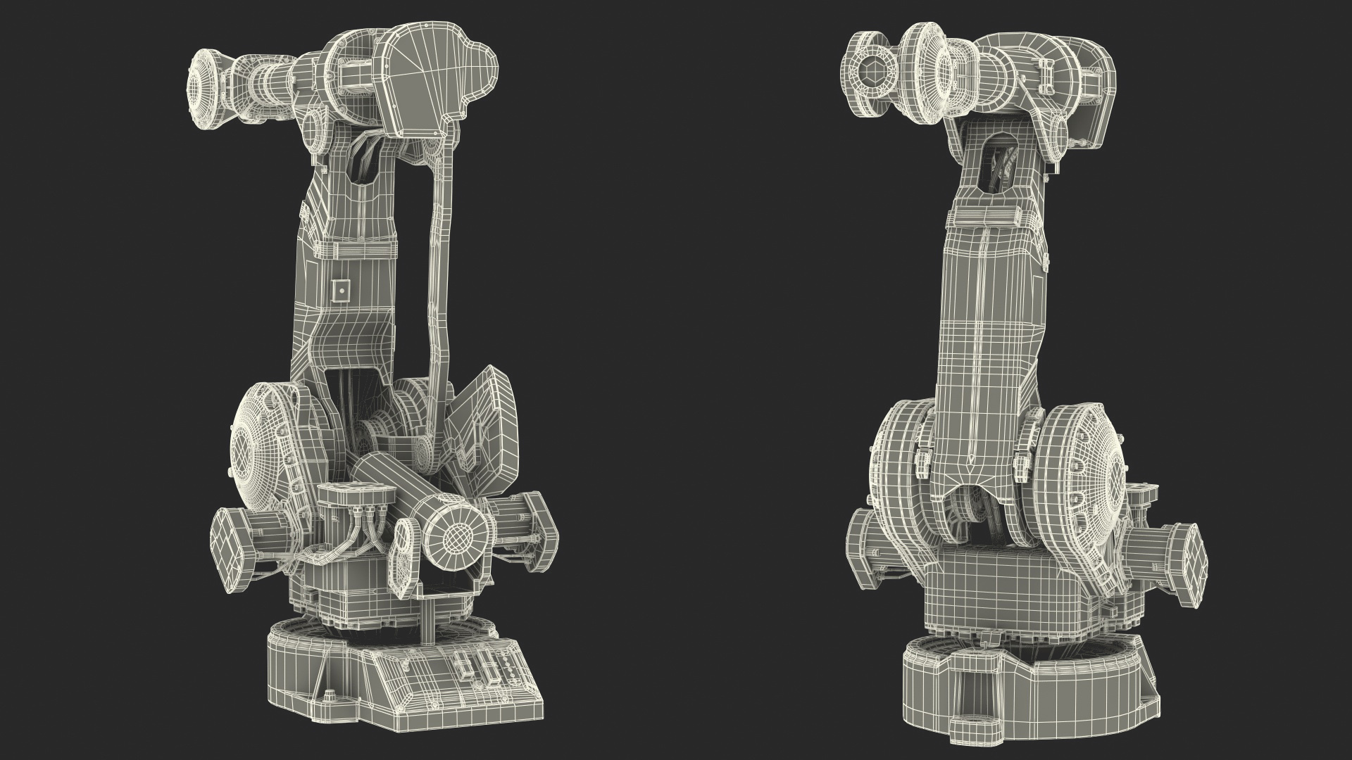 3D ABB IRB 4400 Industrial Robot Rigged