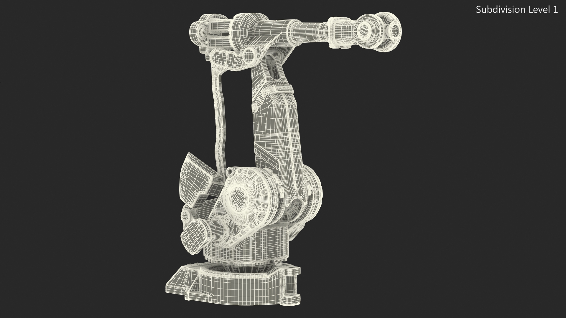 3D ABB IRB 4400 Industrial Robot Rigged