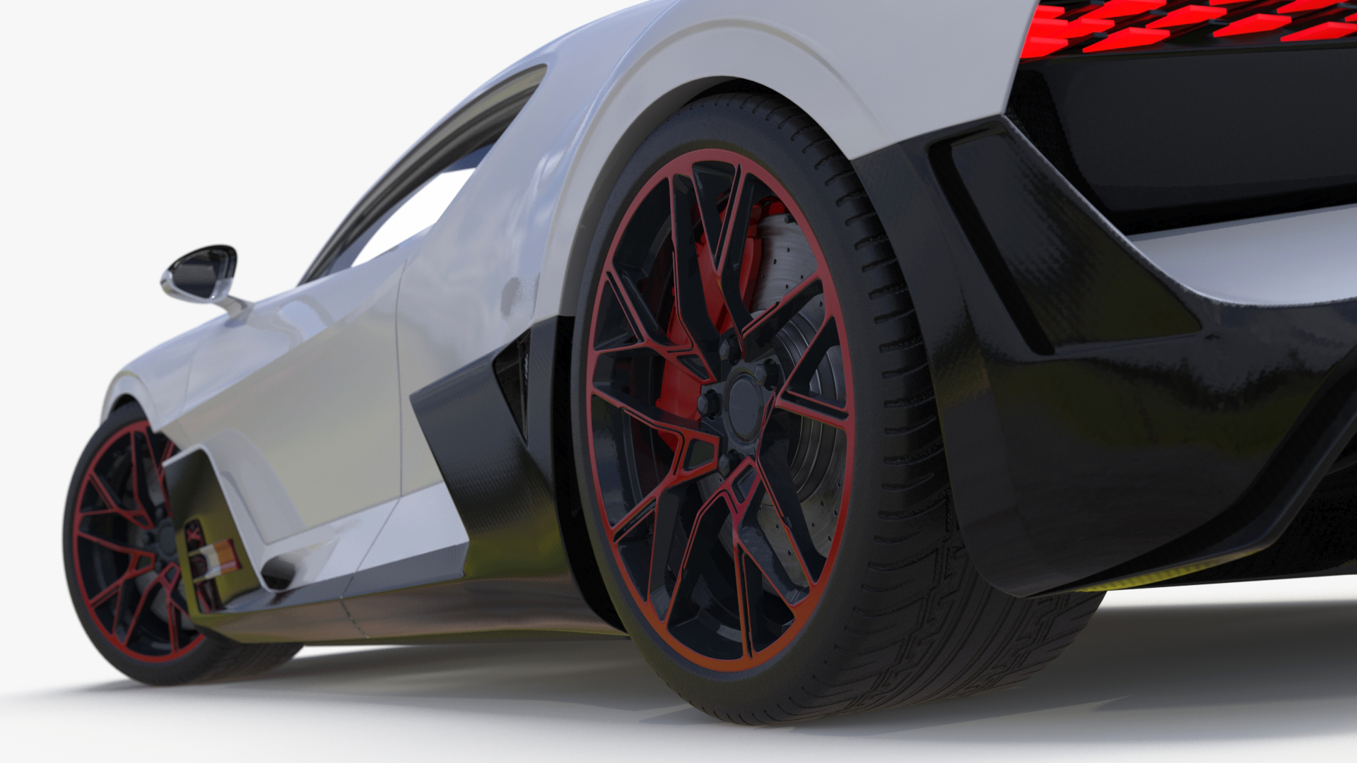 Luxury Car White Rigged for Maya 3D