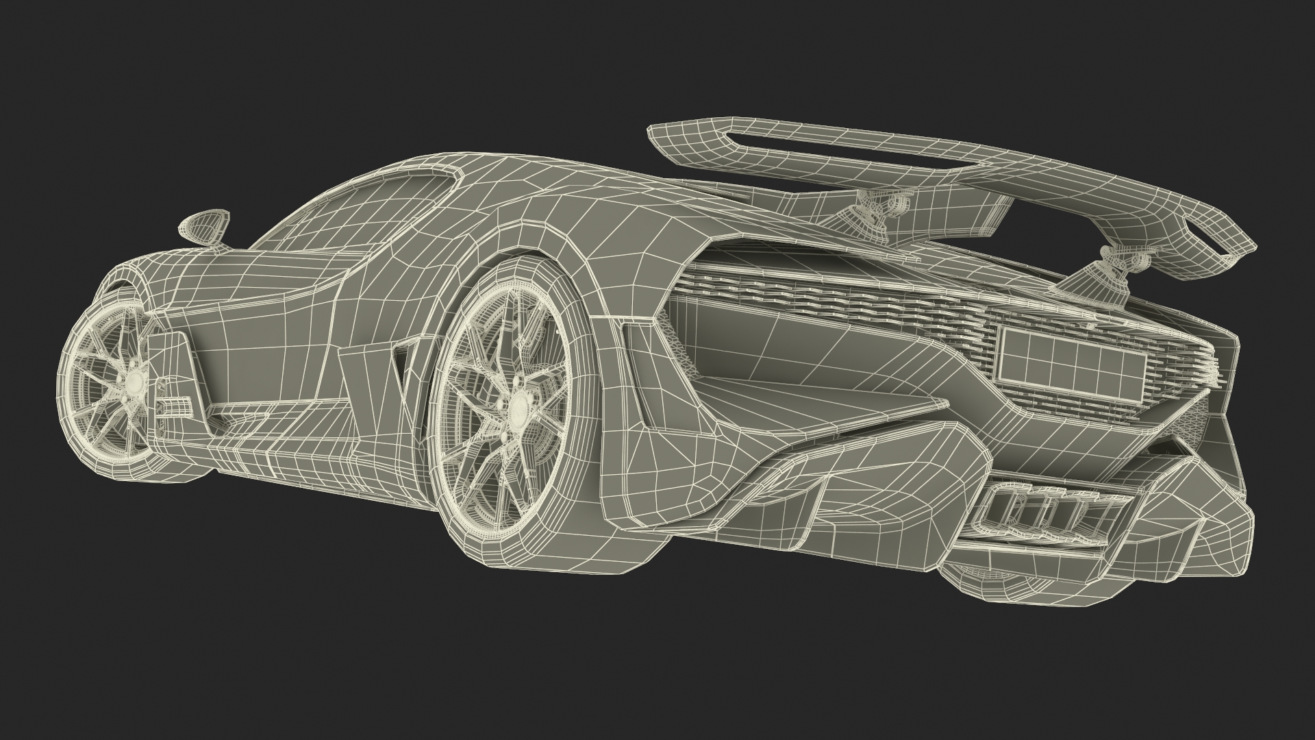 Luxury Car White Rigged for Maya 3D