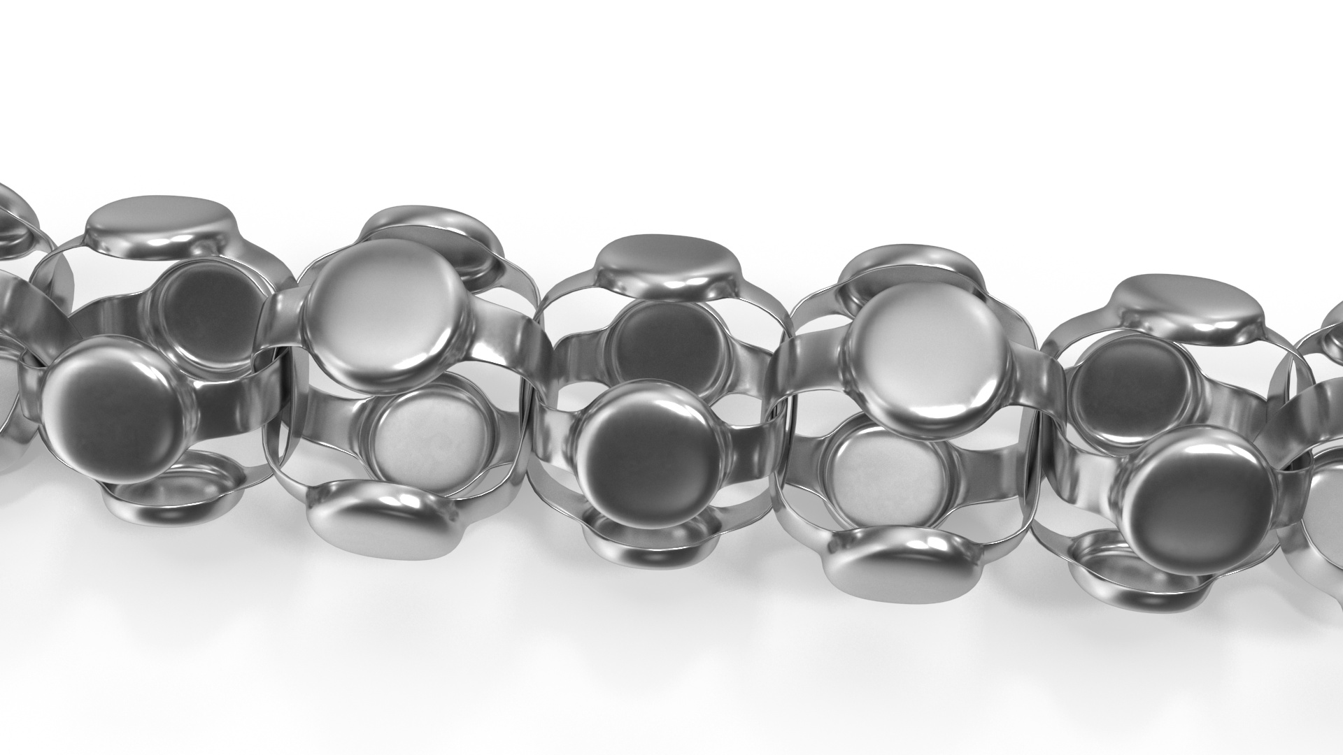 3D model Popcorn Chain Silver