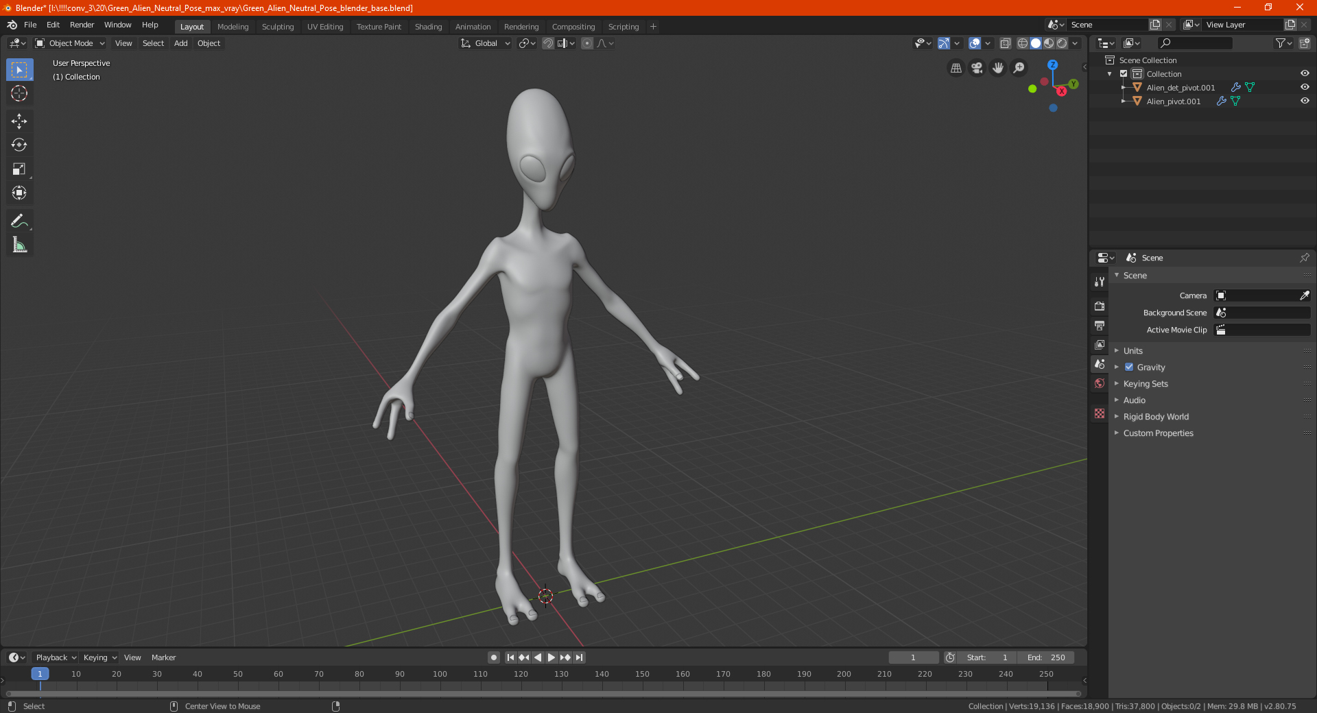 Humanoid Alien 3D model