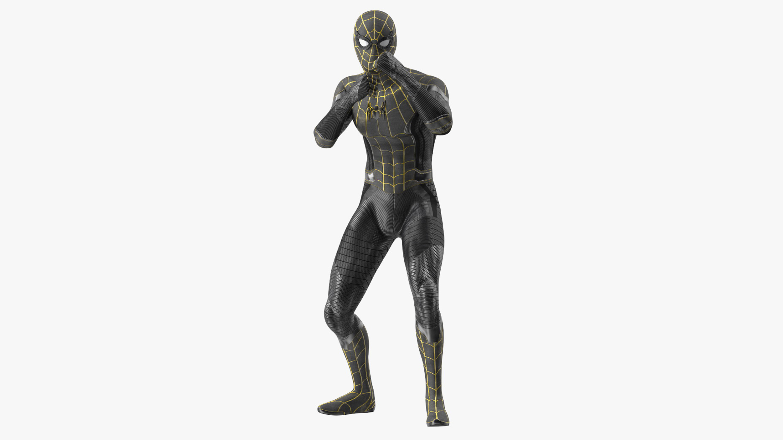 3D Spiderman Black Suit Rigged for Cinema 4D