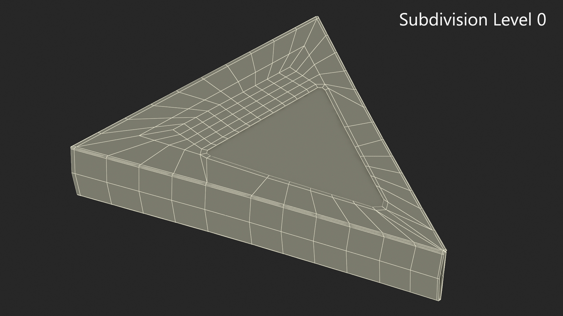 Pizza Slice in Triangle Cardboard Box 3D