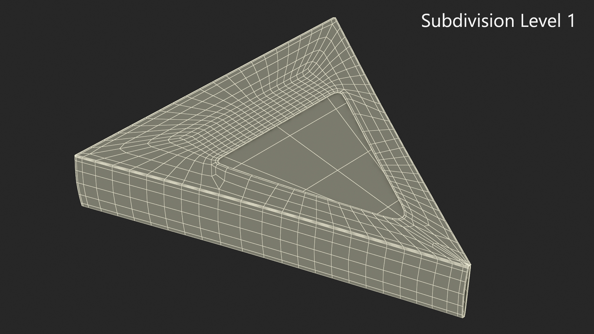 Pizza Slice in Triangle Cardboard Box 3D