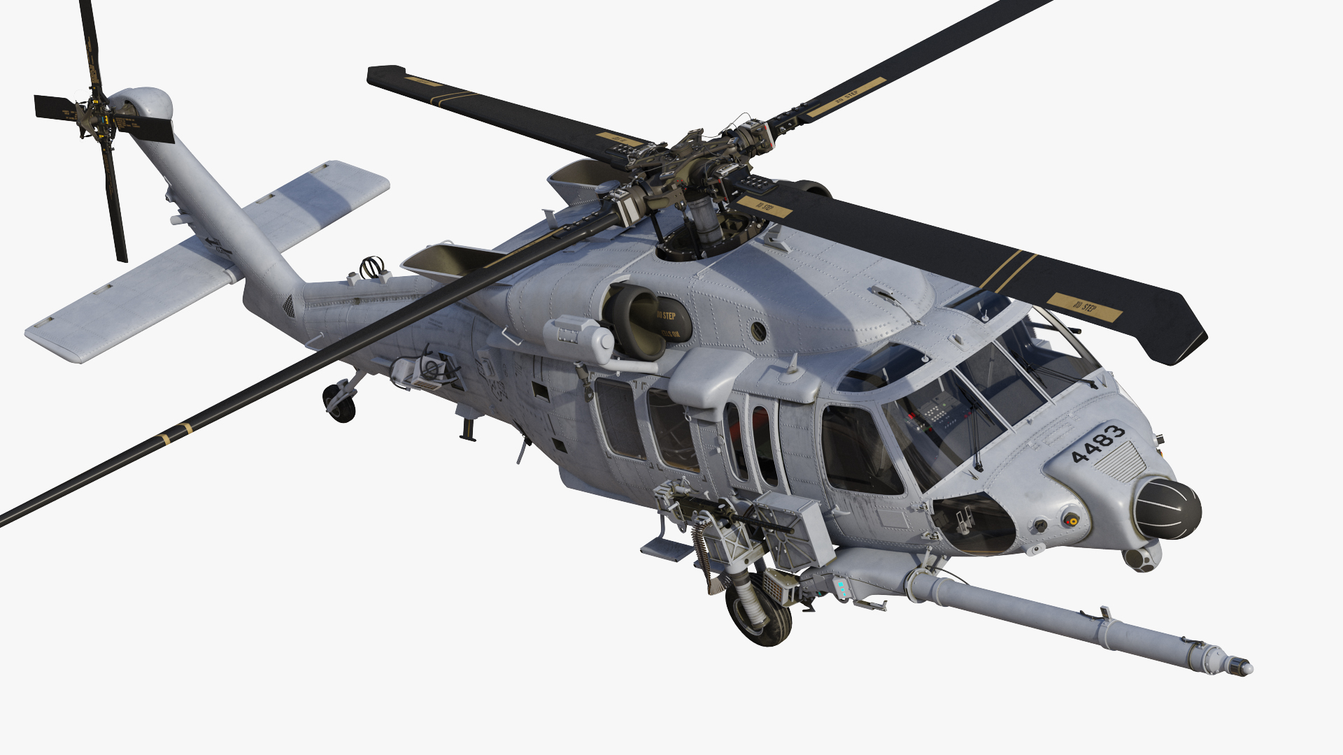 3D Sikorsky HH 60 Pave Hawk Rigged