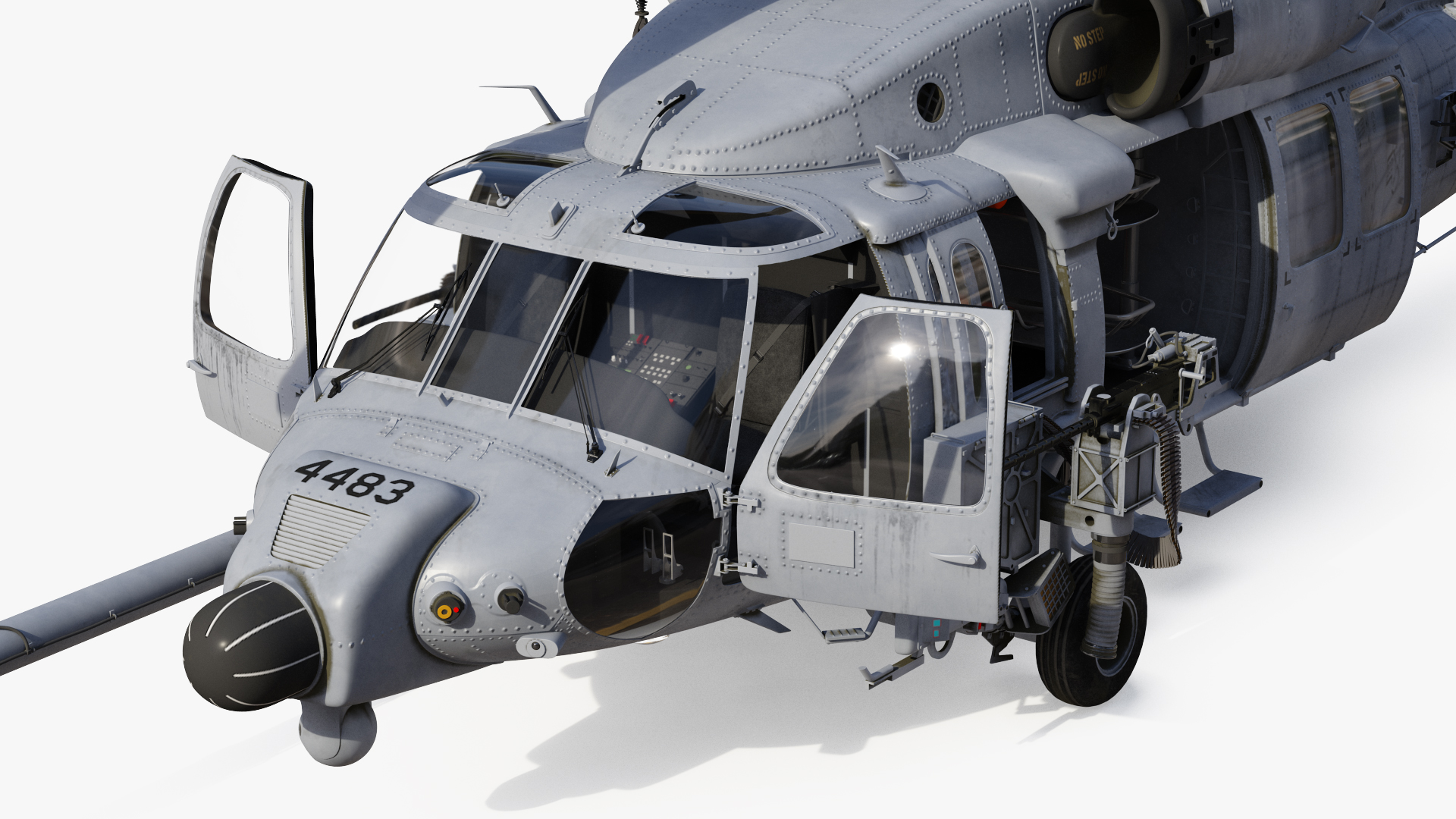 3D Sikorsky HH 60 Pave Hawk Rigged