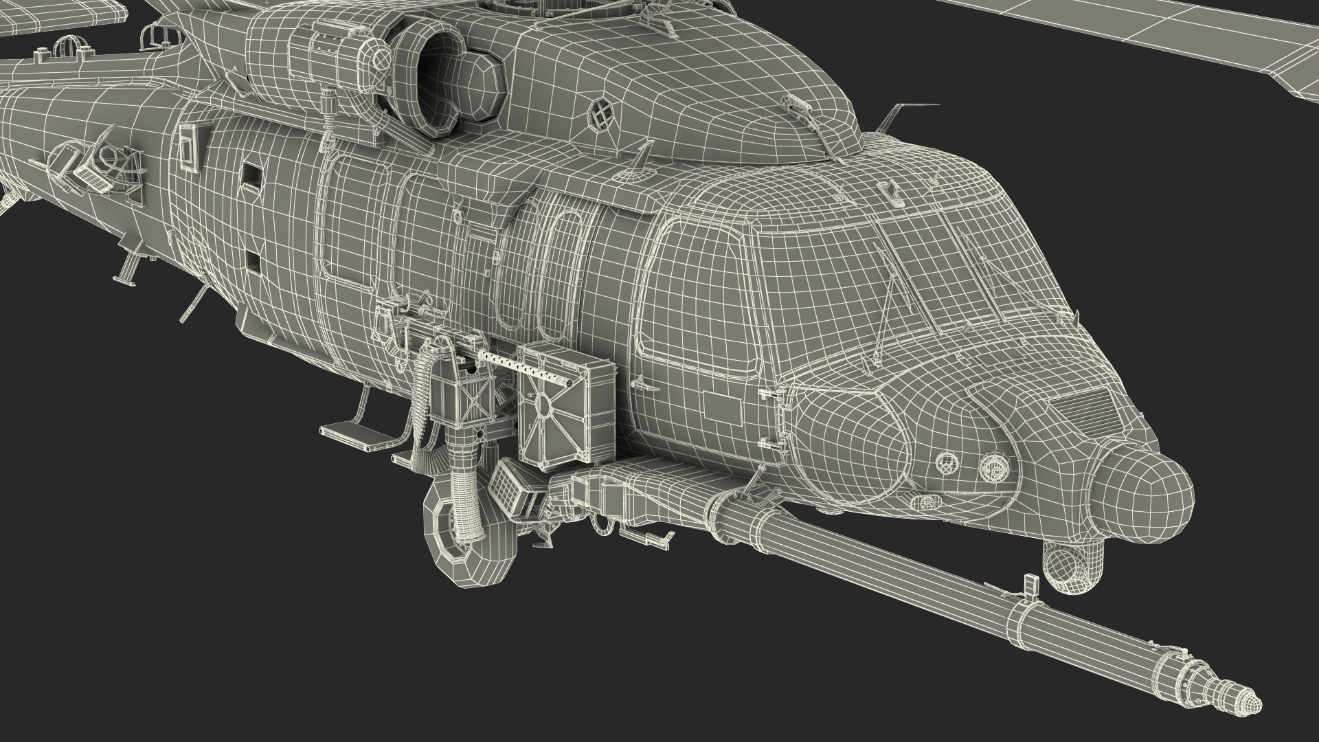 3D Sikorsky HH 60 Pave Hawk Rigged