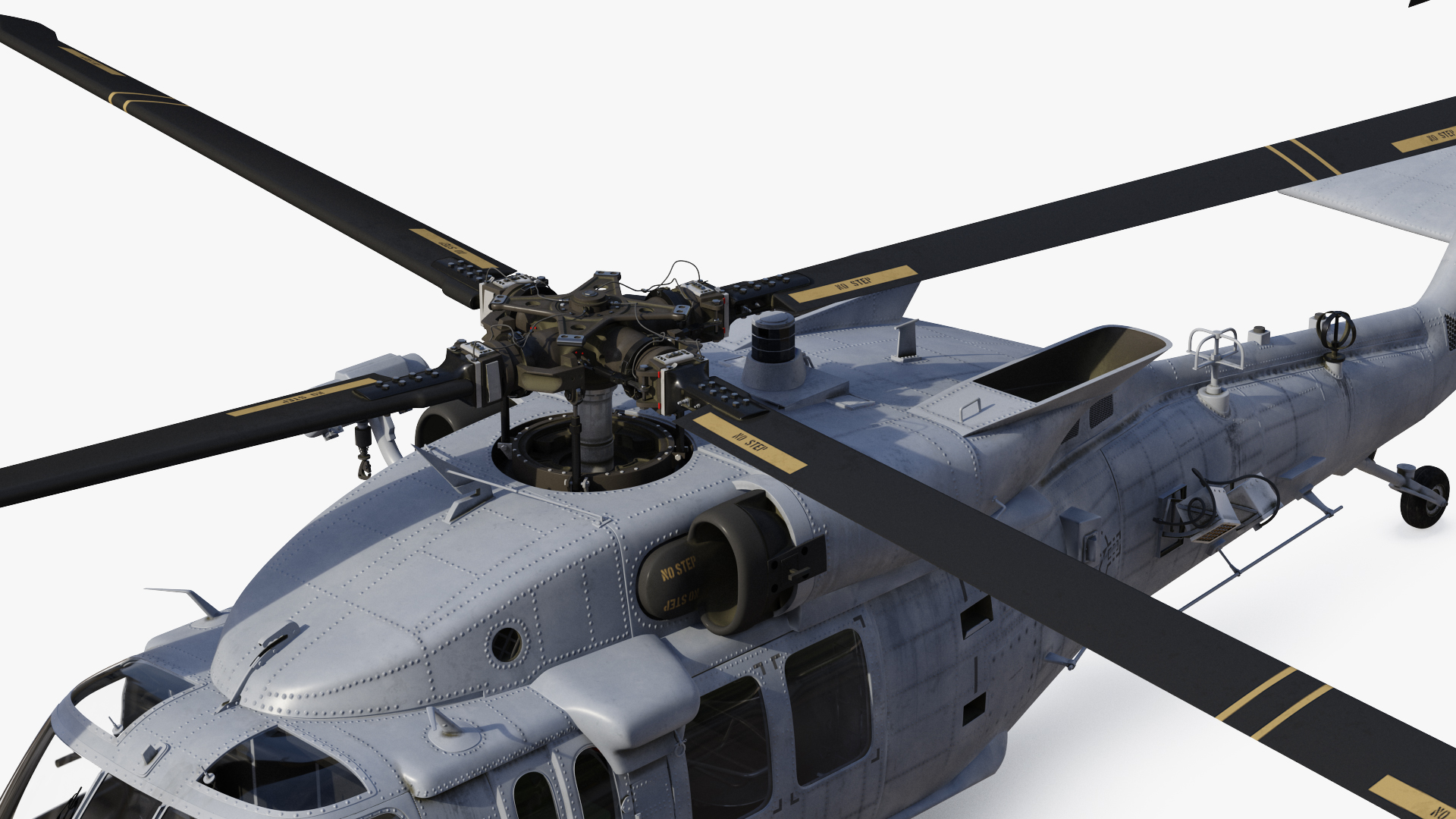 3D Sikorsky HH 60 Pave Hawk Rigged