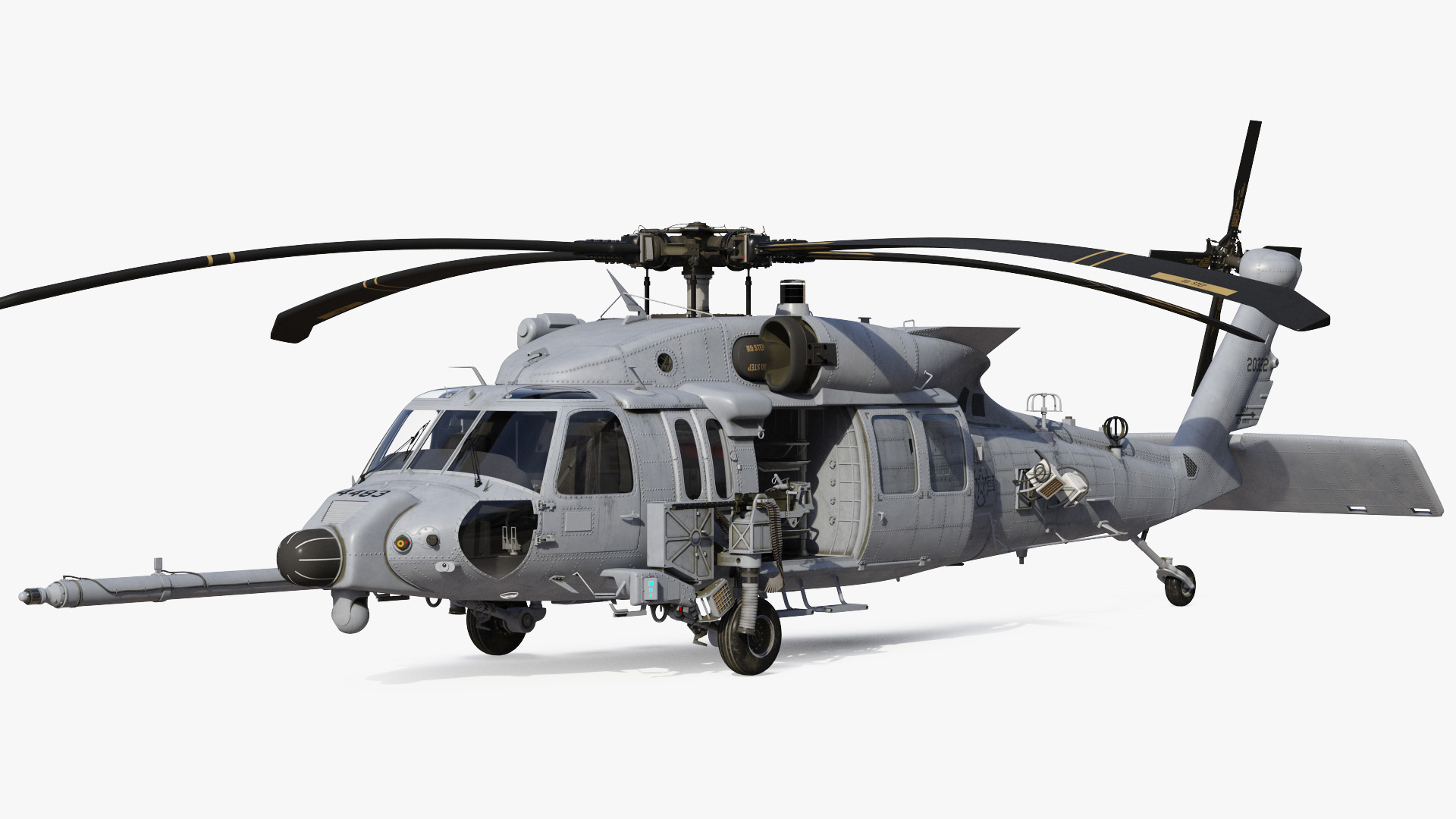 3D Sikorsky HH 60 Pave Hawk Rigged