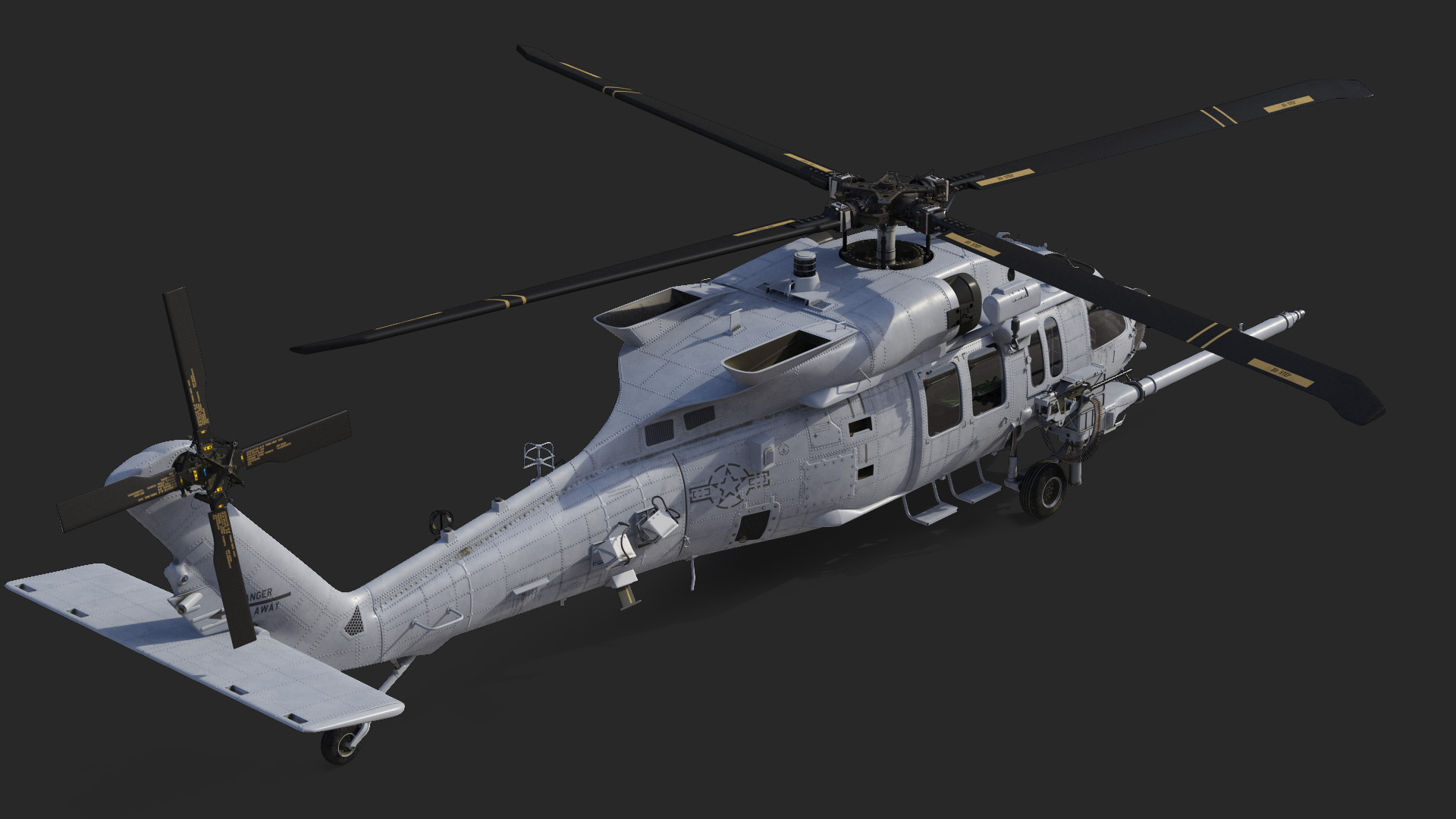 3D Sikorsky HH 60 Pave Hawk Rigged