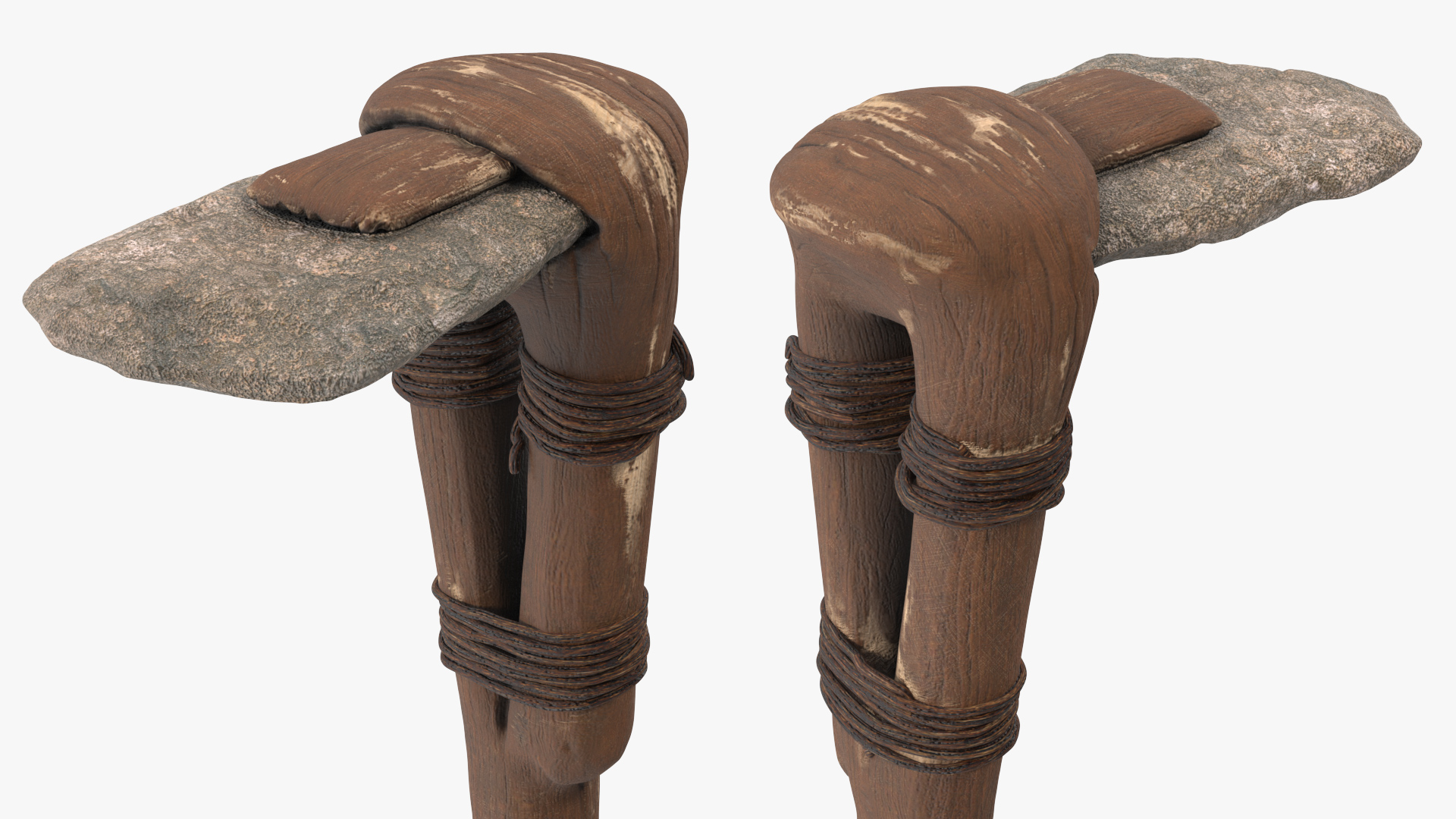 3D Prehistoric Stone Hoe