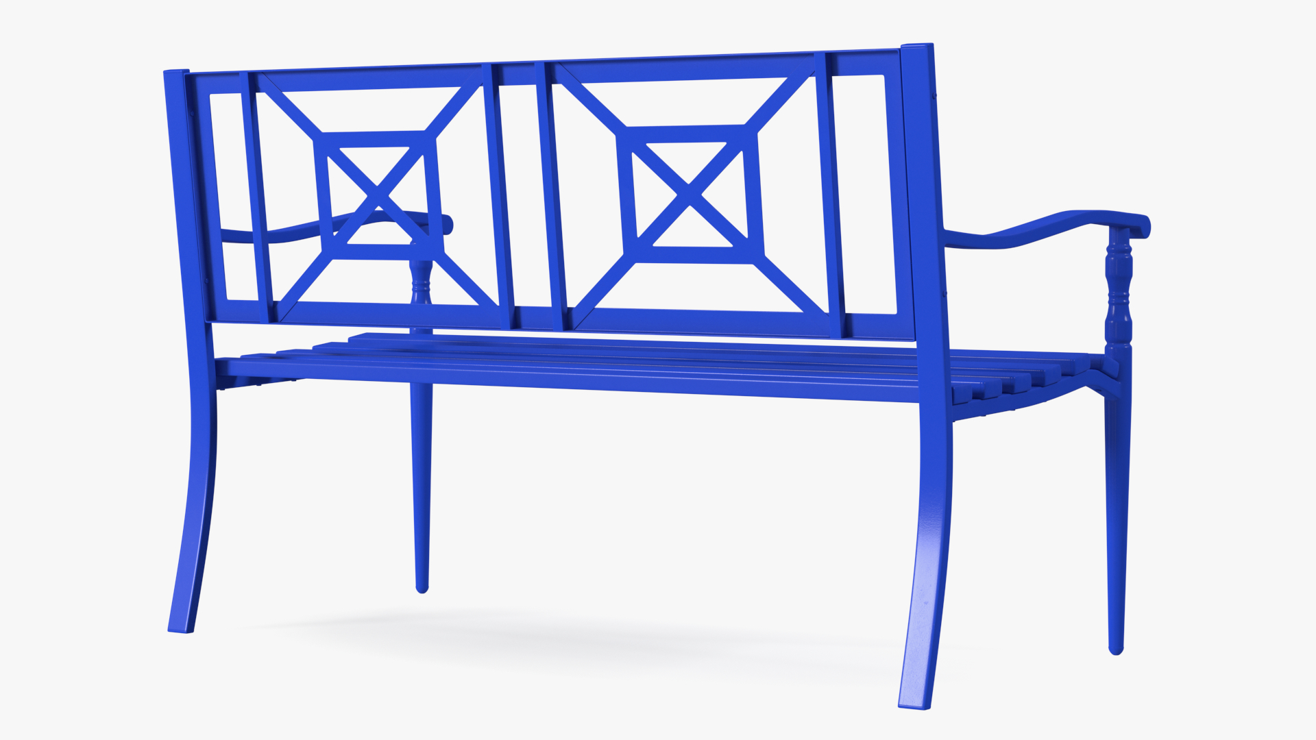 3D model Park Bench Blue