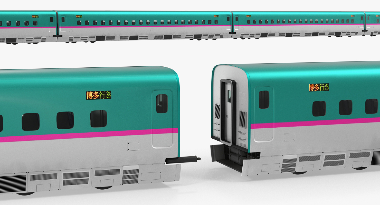 Shinkansen E5 Passenger Wagon 3D model