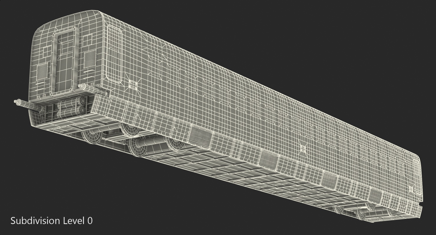 Shinkansen E5 Passenger Wagon 3D model