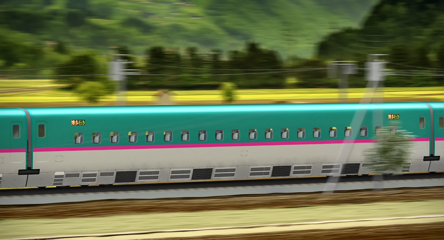 Shinkansen E5 Passenger Wagon 3D model