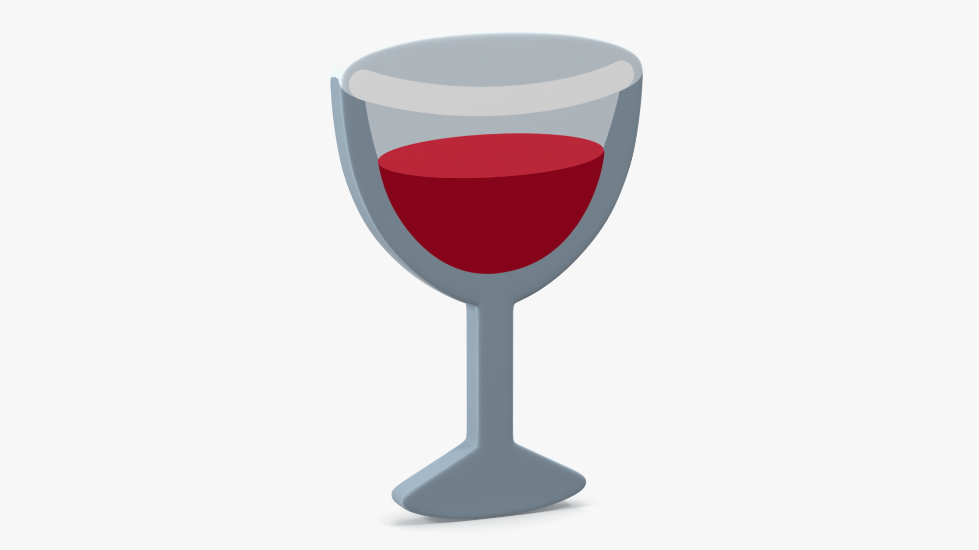 3D Wine Glass Emoji