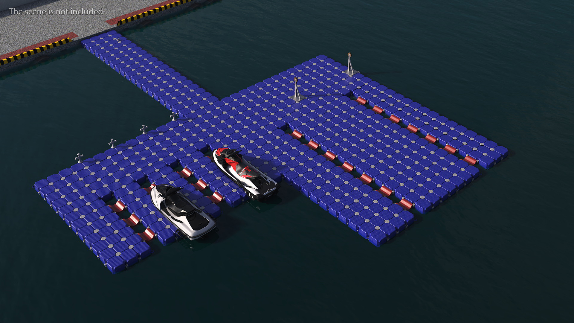 Walking Dock Floating Pontoon 3D model