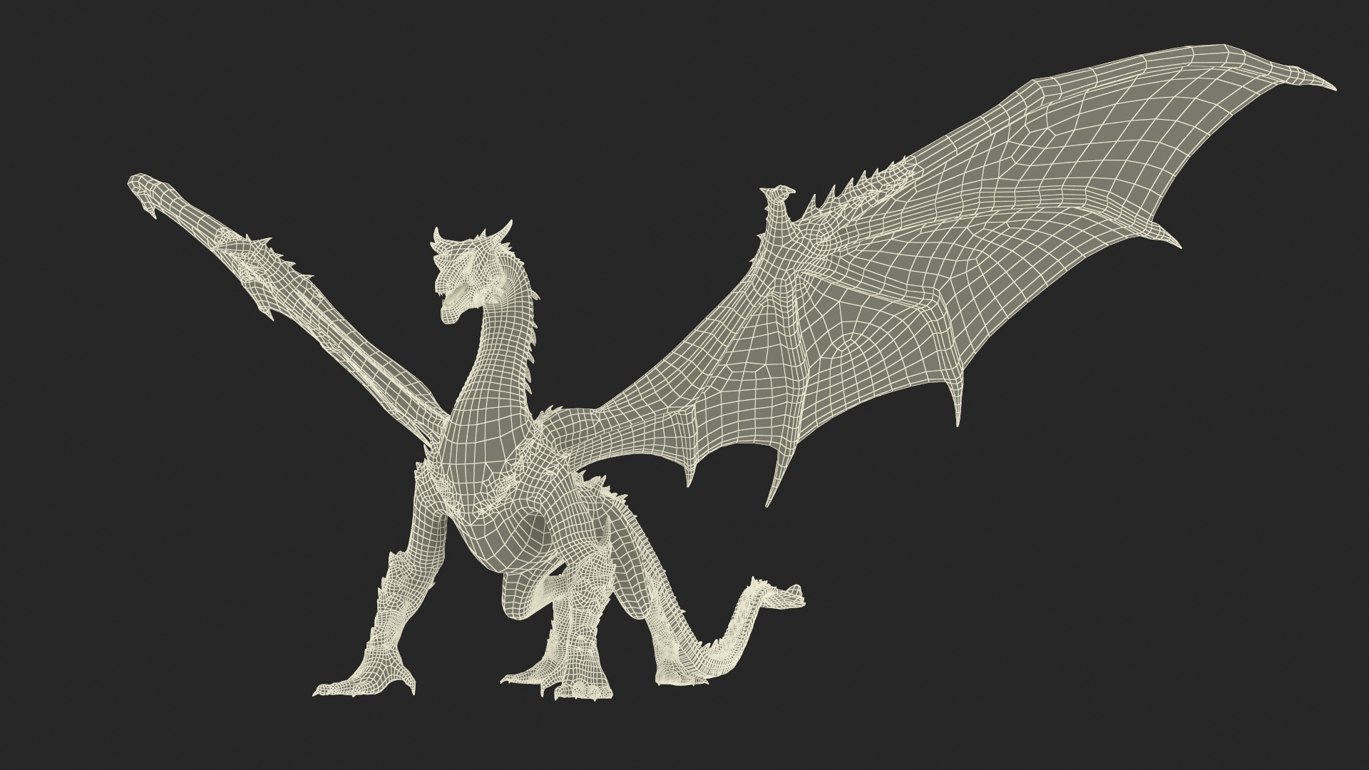 3D Mythical Dragon Beast