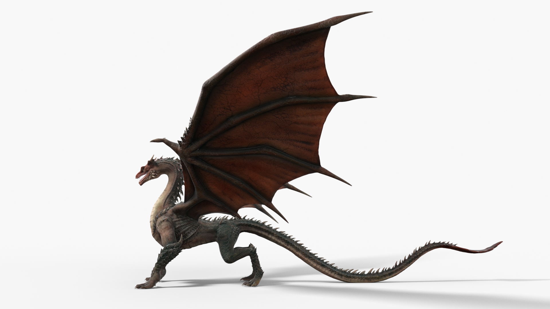 3D Mythical Dragon Beast