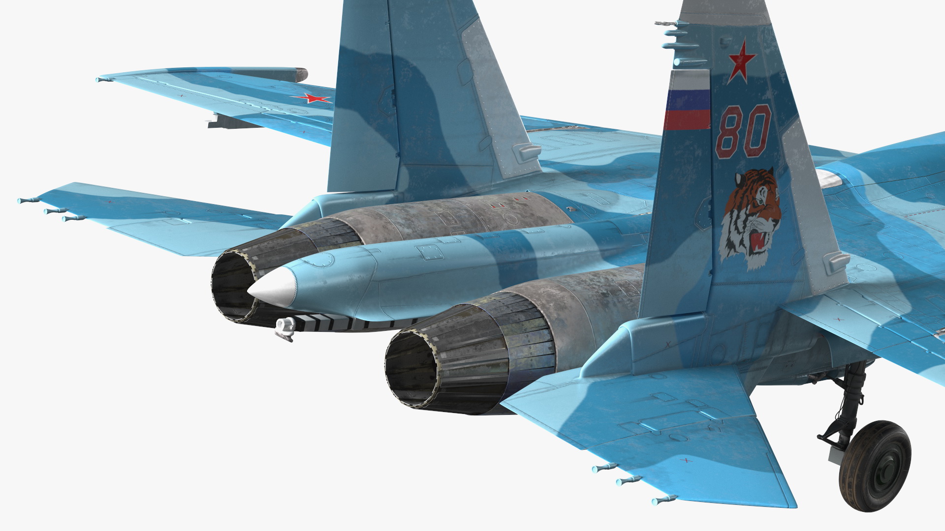 3D FlankerD Sukhoi Su-33 Multirole Fighter Rigged