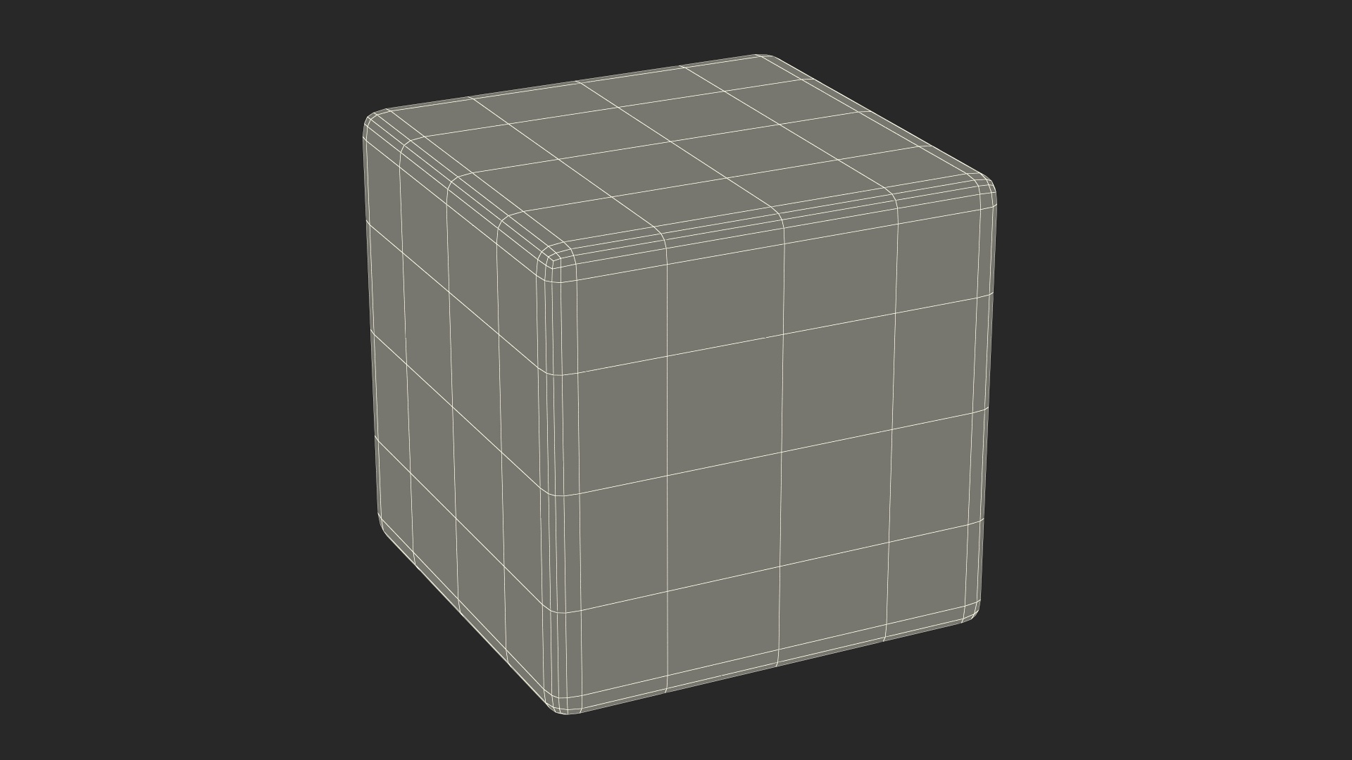 Brown Sugar Cube 1x1x1cm 3D model