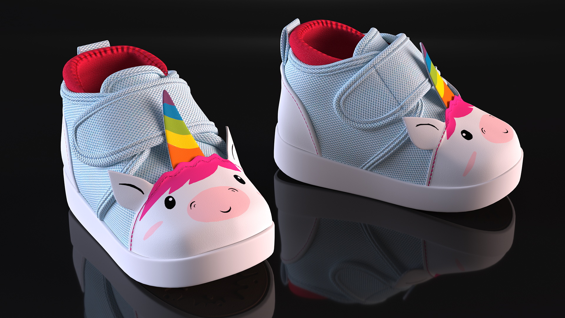 3D Unicorn Baby Sneakers