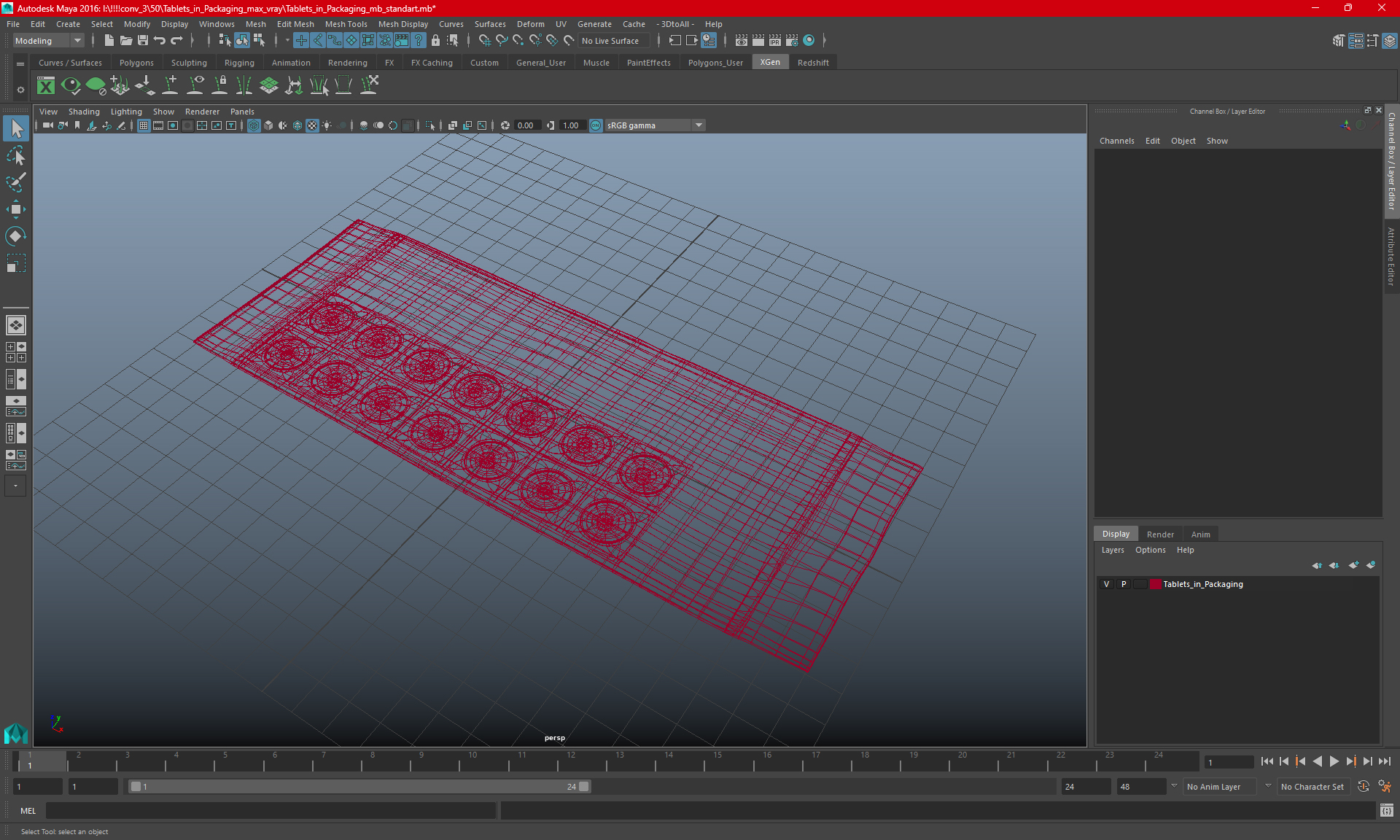 3D model Tablets in Packaging