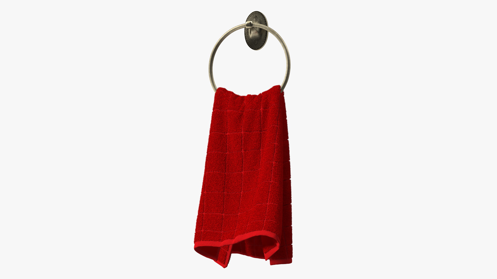 Hanging Hand Towel with Ring Holder Fur 3D model