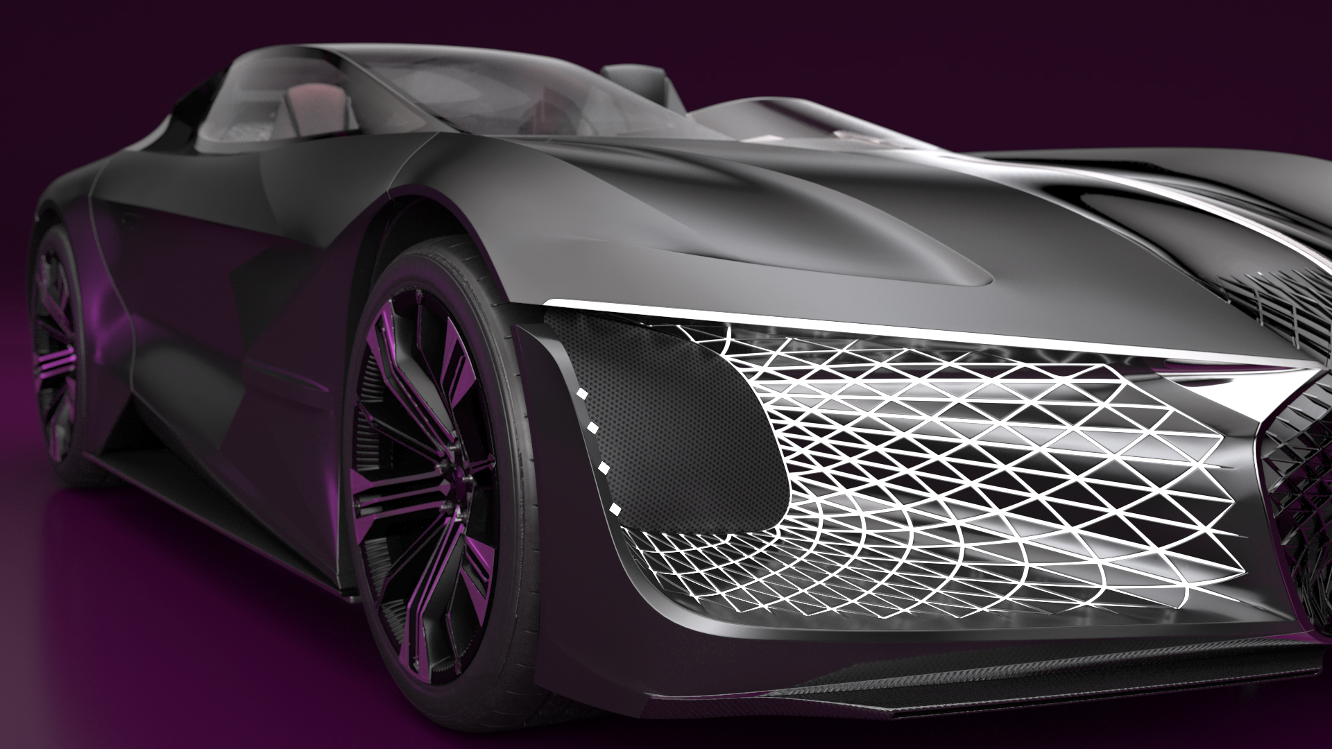 3D Futuristic Design Car