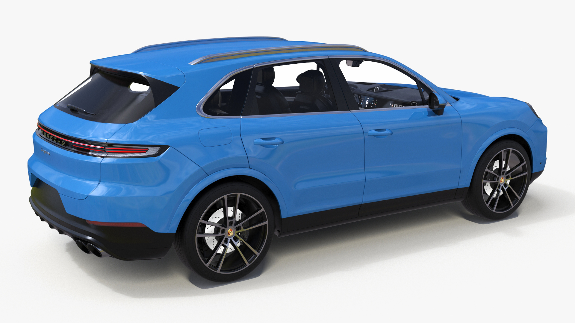 Porsche Cayenne Luxury SUV Montego Blue 3D model