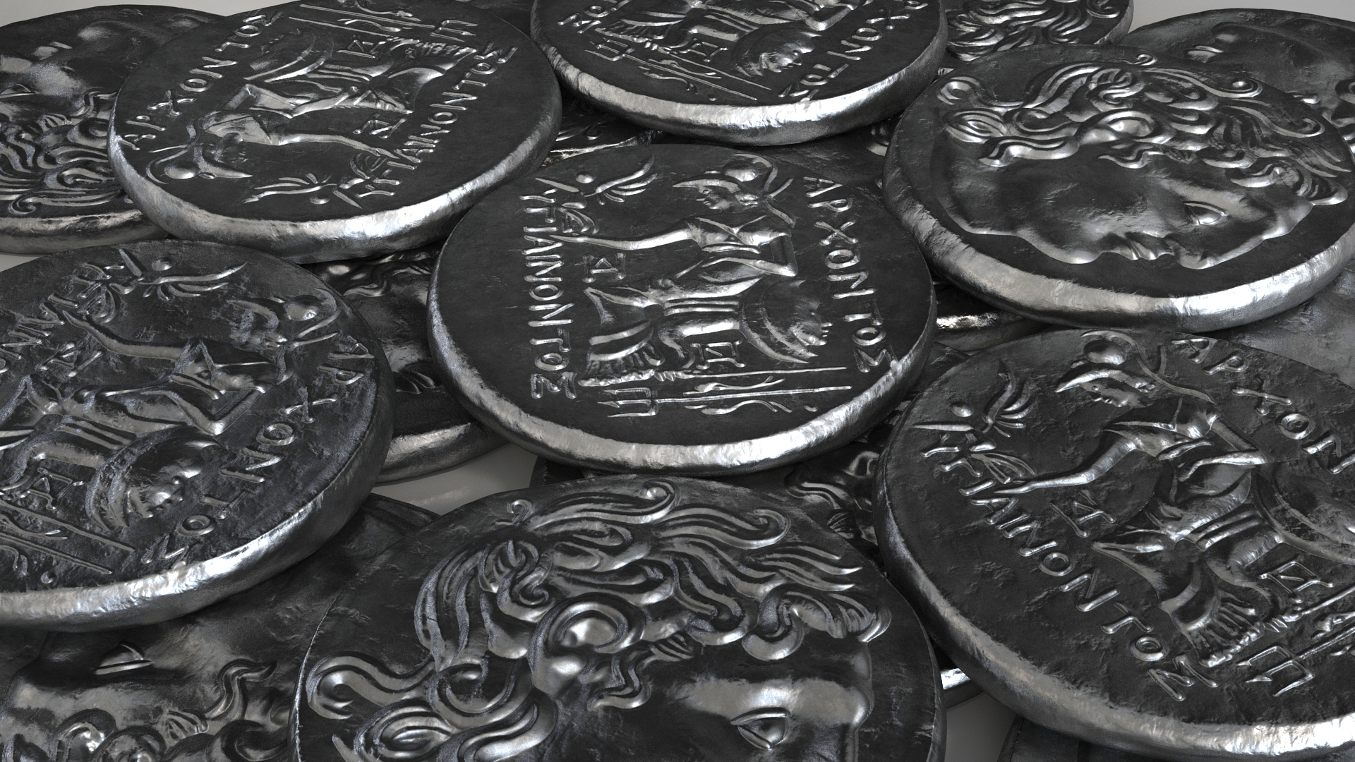 3D model Ancient Panticapaeum Coin