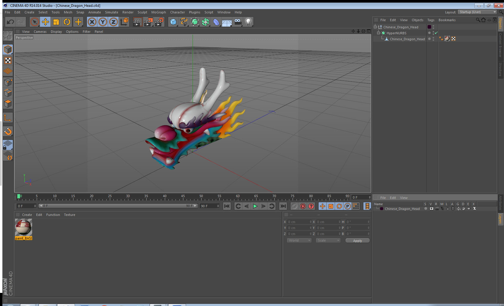 Chinese Dragon Head 3D model