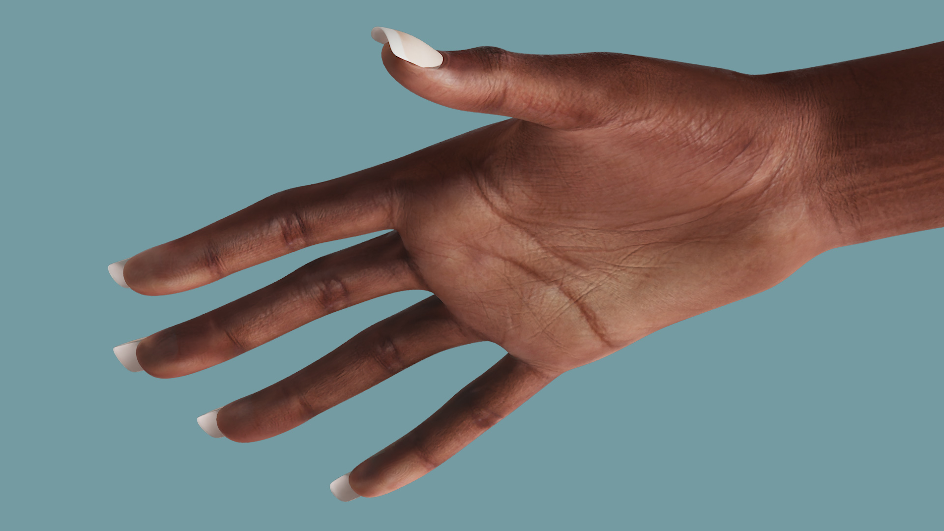 Realistic African American Arm and Hand 3D model