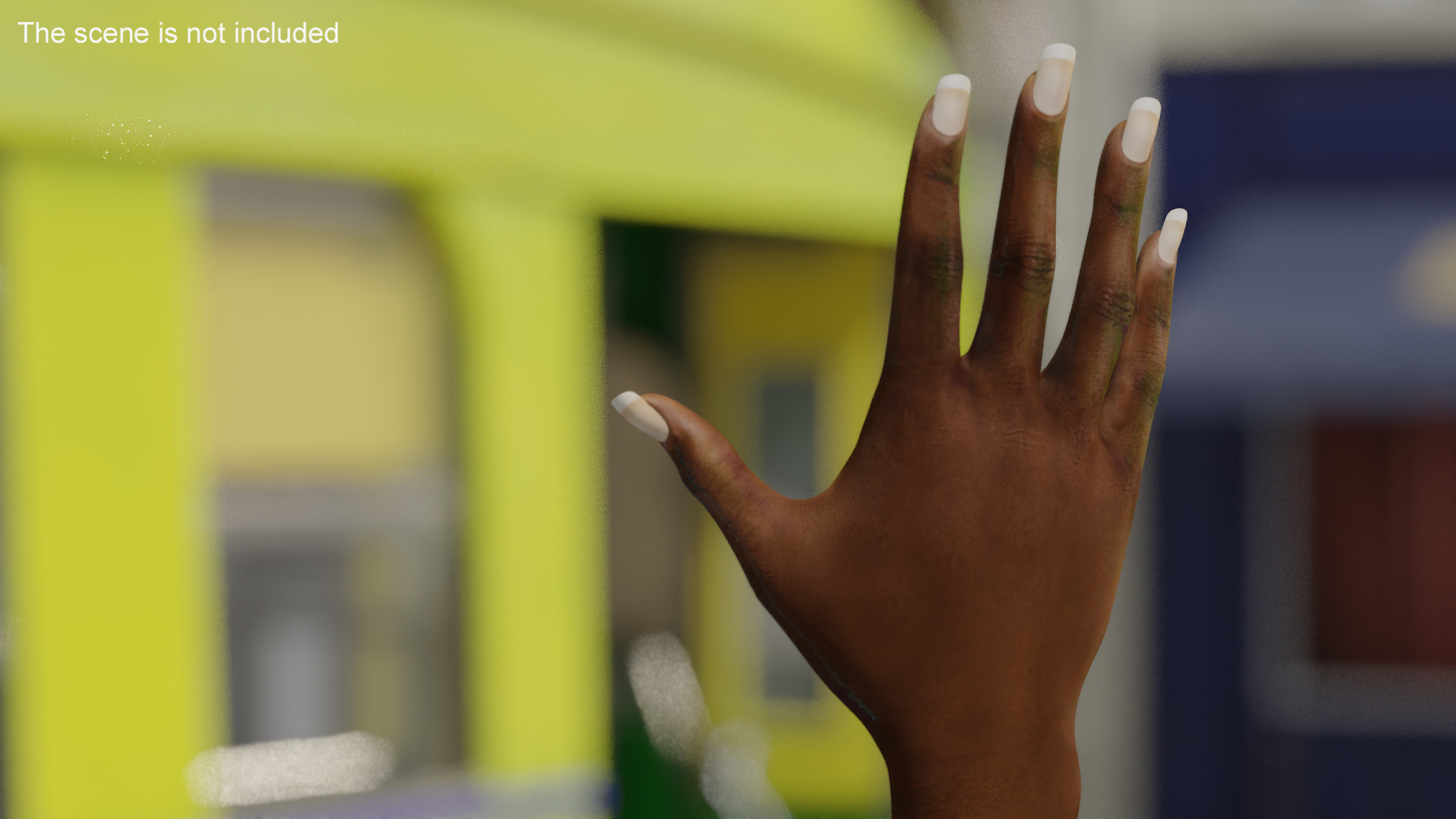 Realistic African American Arm and Hand 3D model